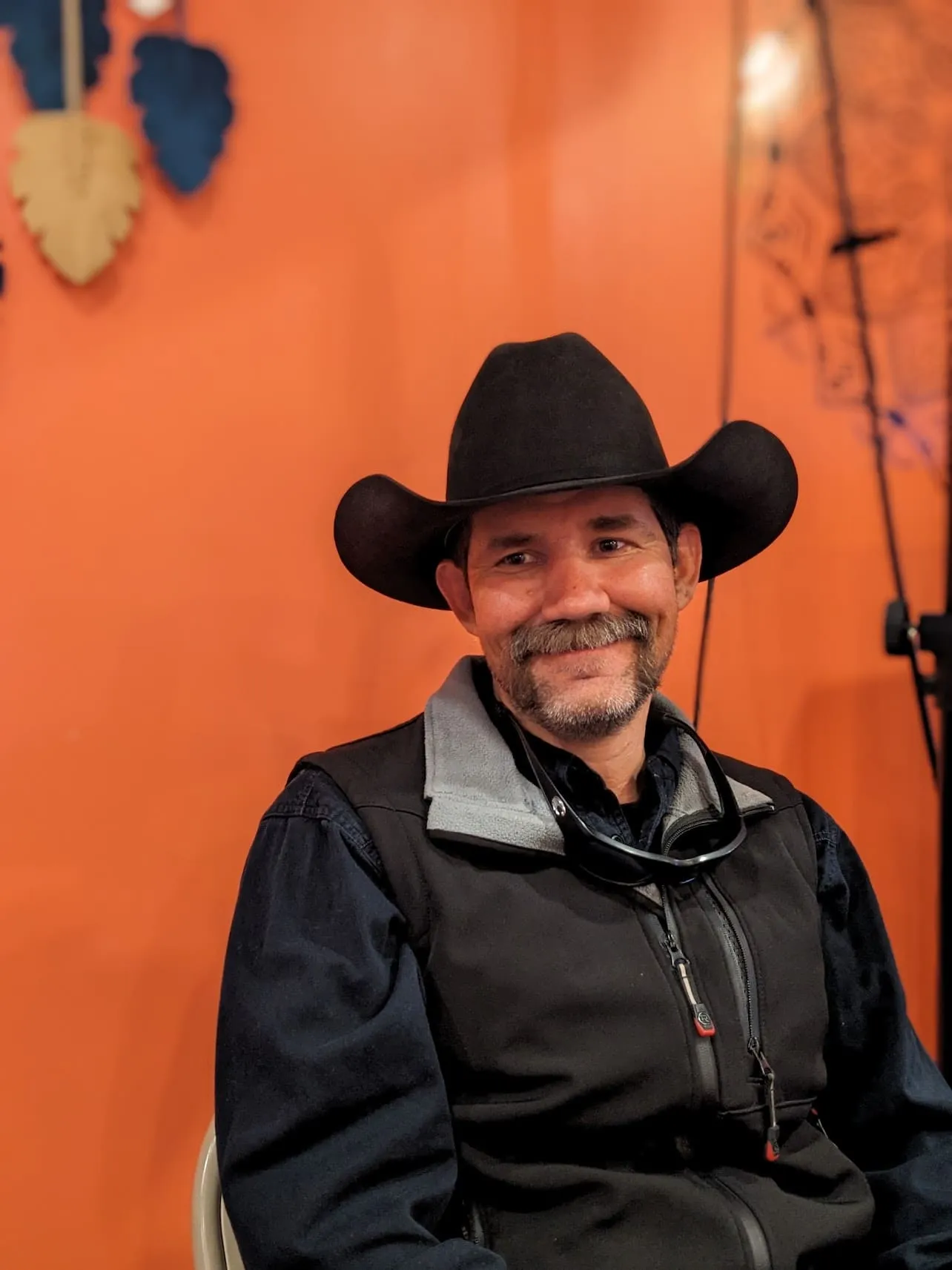 Adam smiling